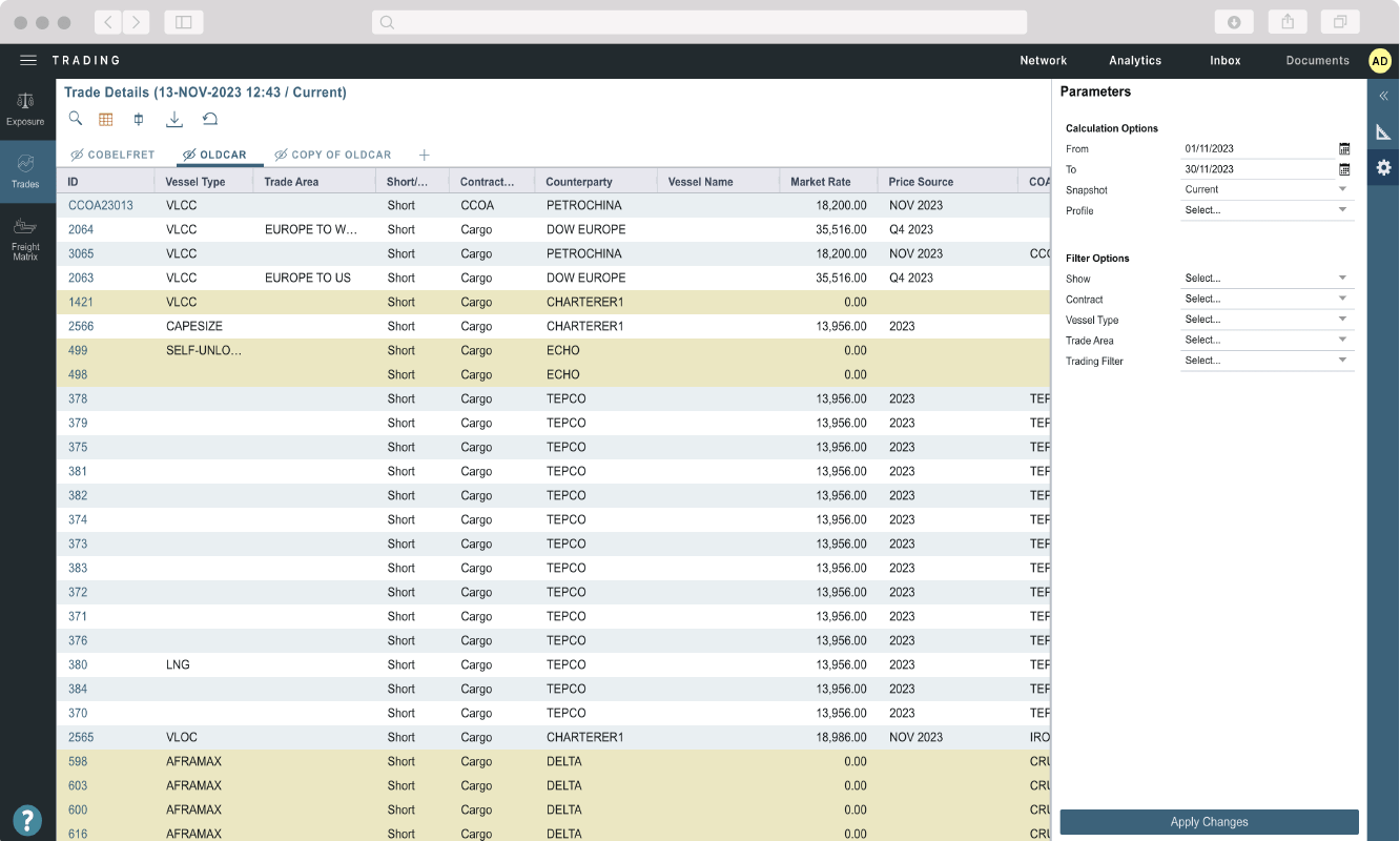 Imos Trading Risk Comprehensive Pricing Benchmarking 01