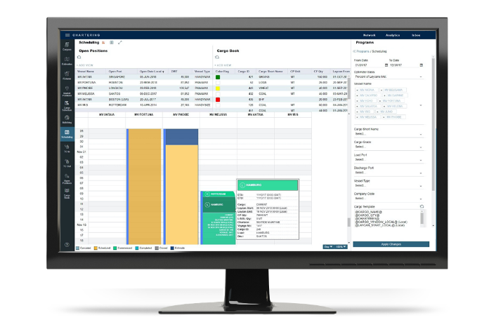 Scheduling Screen