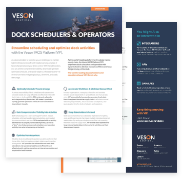 Dock Schedulers & Operators Persona Sheet