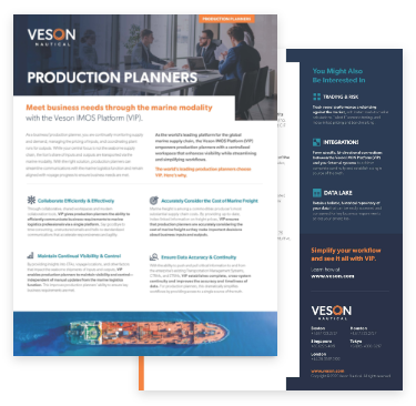 Veson Production Planner Thumbnail