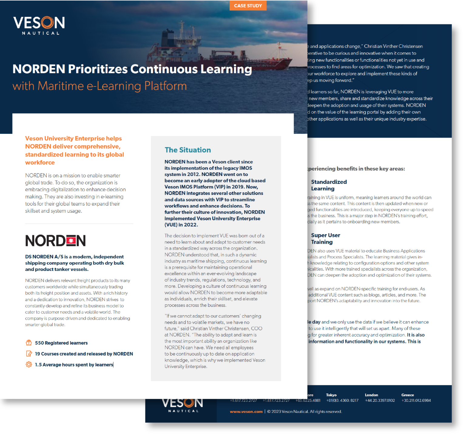 Veson University Case Study: NORDEN - Veson Nautical