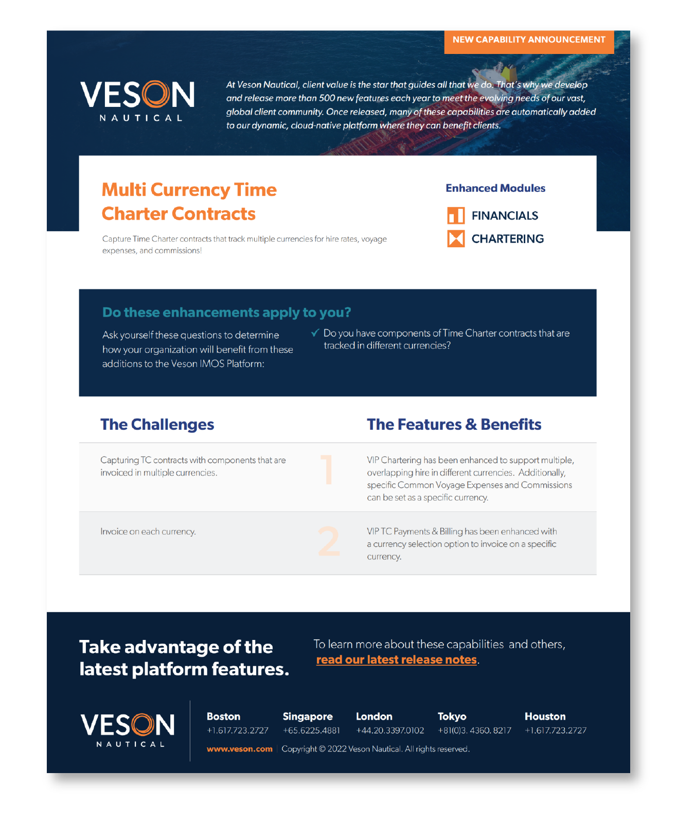 IMOS MultiCurrency Contracts Capability Spotlight Veson Nautical