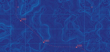 Conceptual Vector Sea Depth Topographic Map