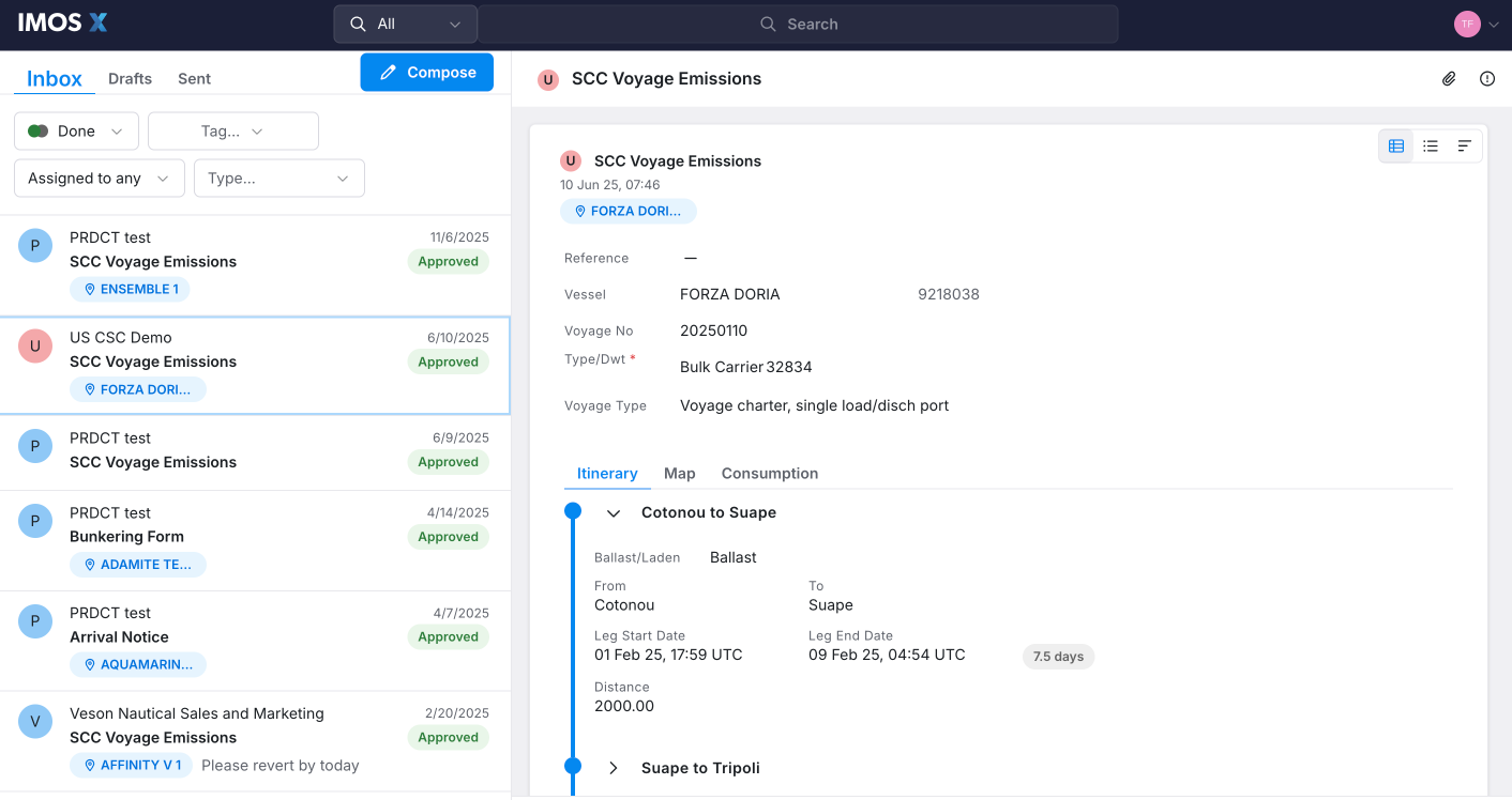 Inbox Screenshot Forms, Noon Reports