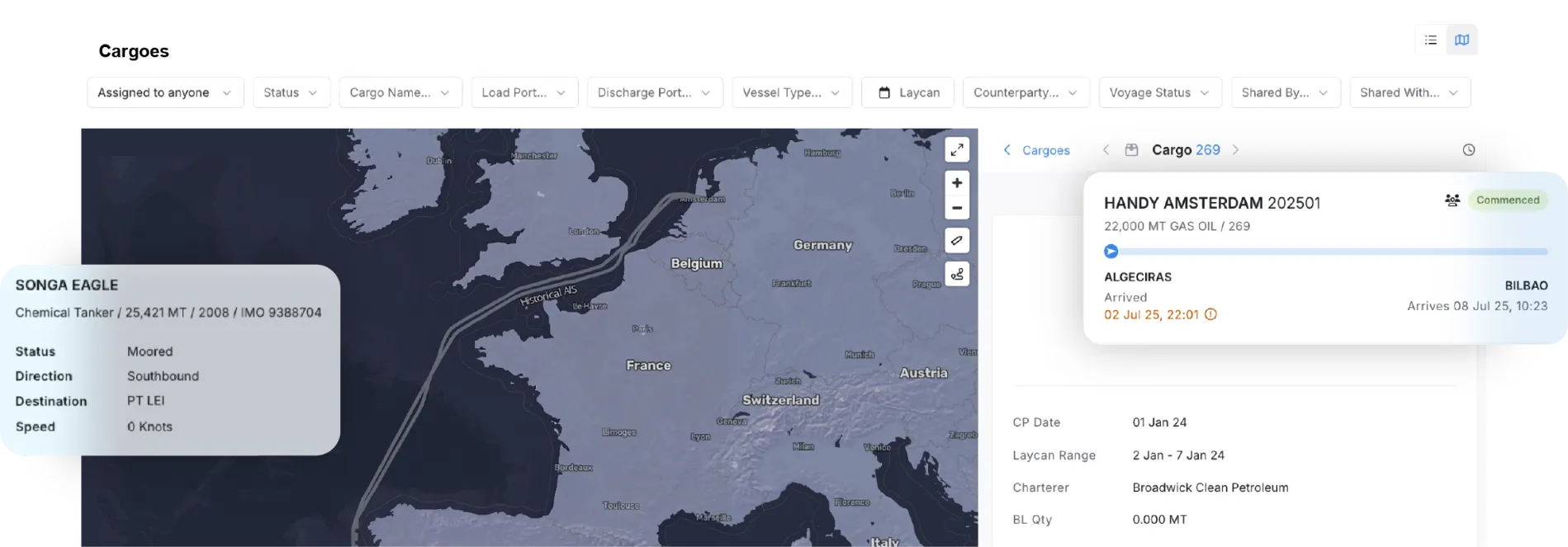 Imos X Cargoes Screen