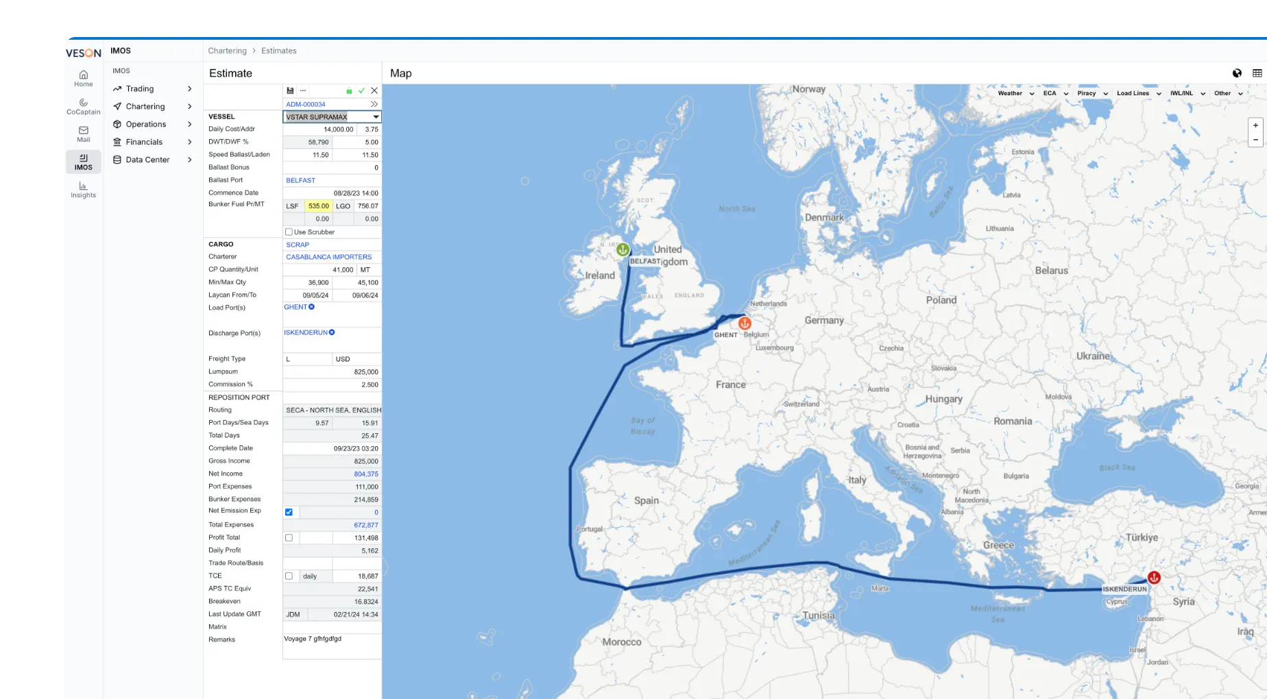 Voyage And Freight